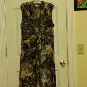 New* grey & tan knit dress by dressbarn in 16